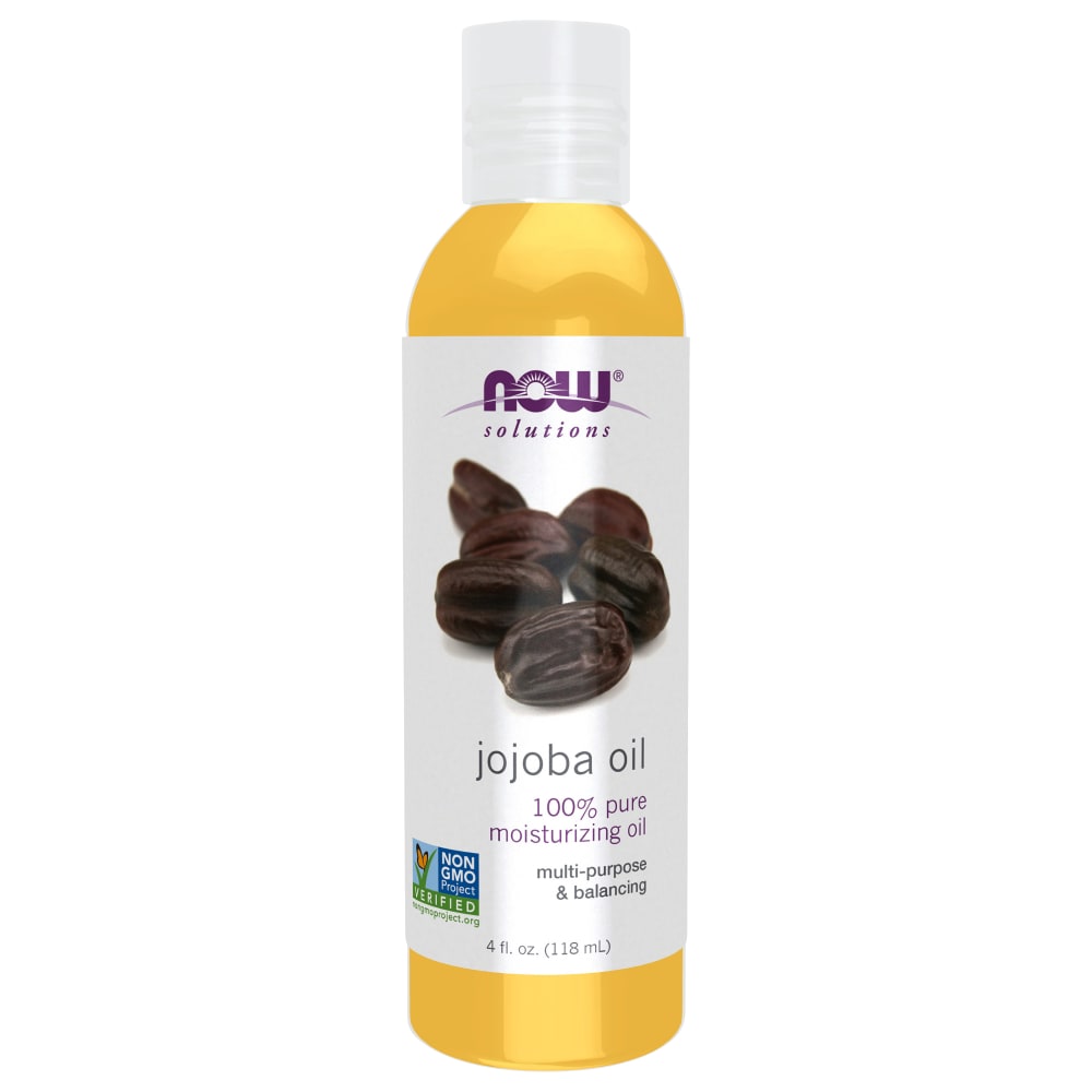 NOW Foods, زيت الجوجوبا العضوي النقي، زيت مرطب، 100%، 118 مل