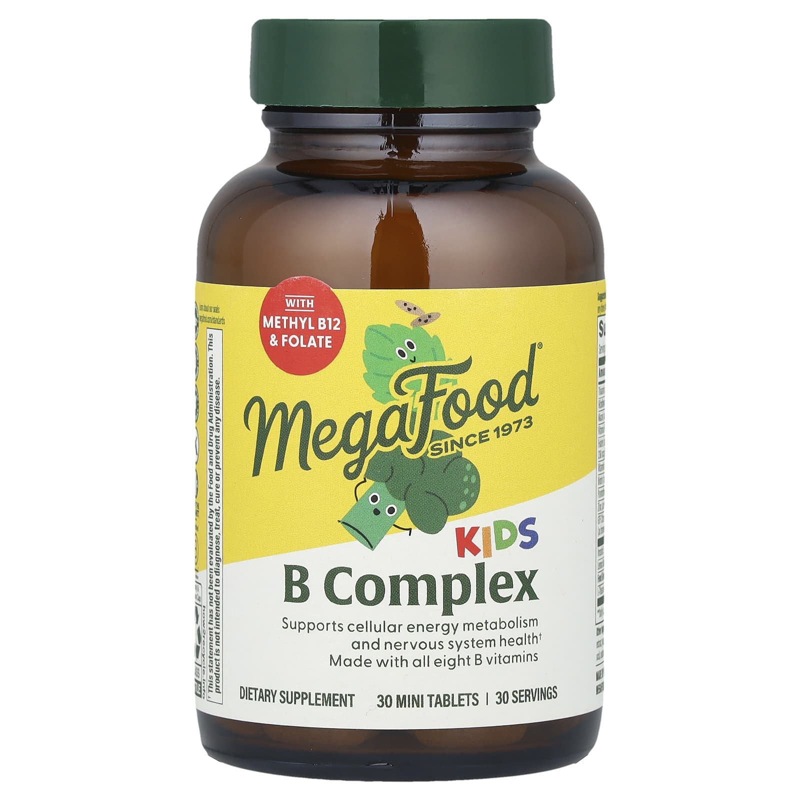MegaFood، كبسولات بي كومبلكس للأطفال، 30 قرصًا صغيرًا