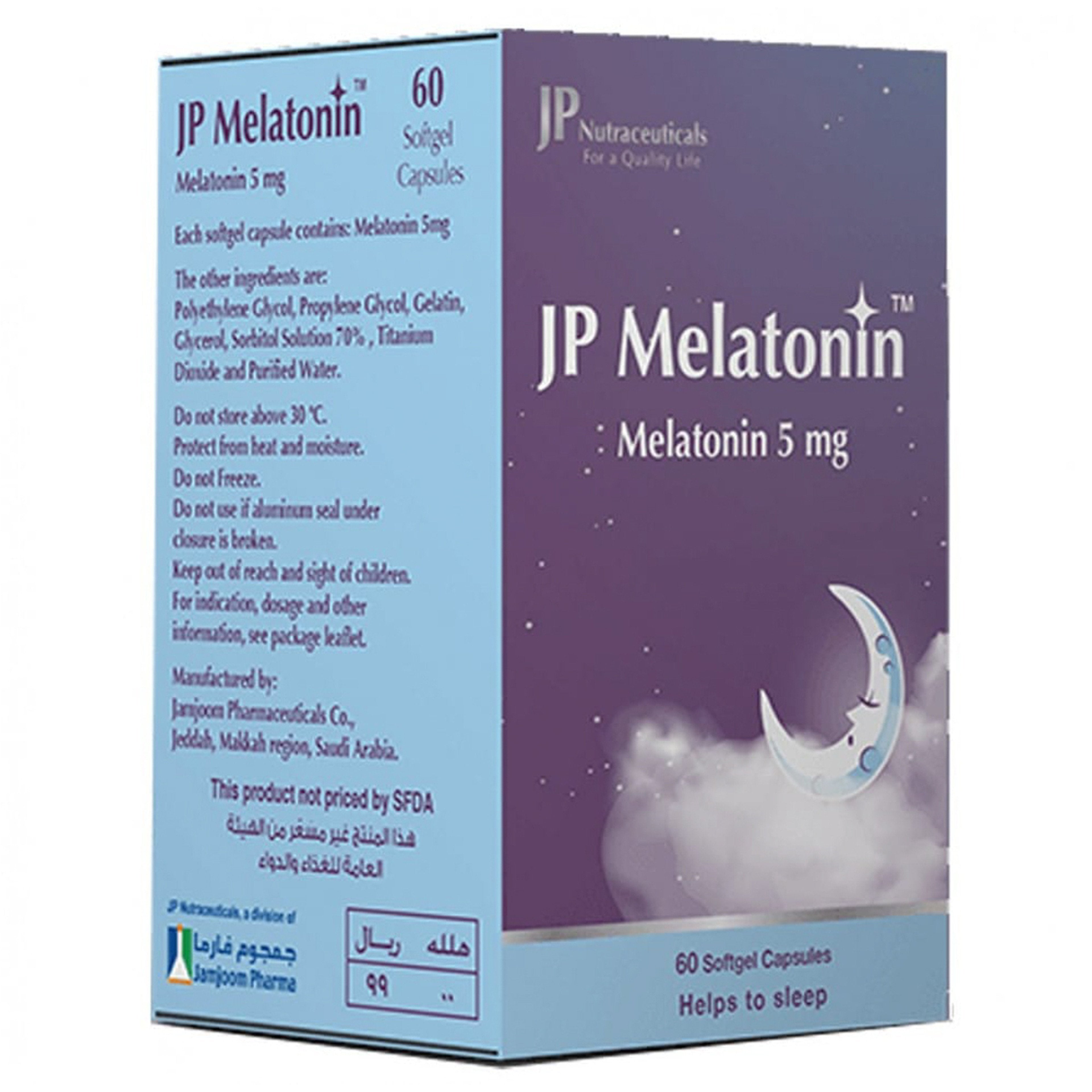 JP, Melatonin, 5 mg, 60 Tablets