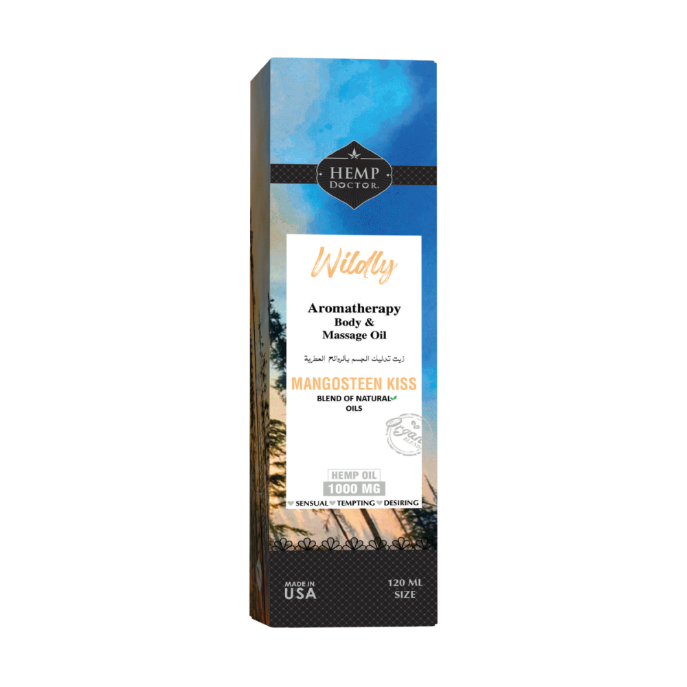 Hemp, Doctor Wildly Massage Oil Mangosteen Kiss, 120 ml