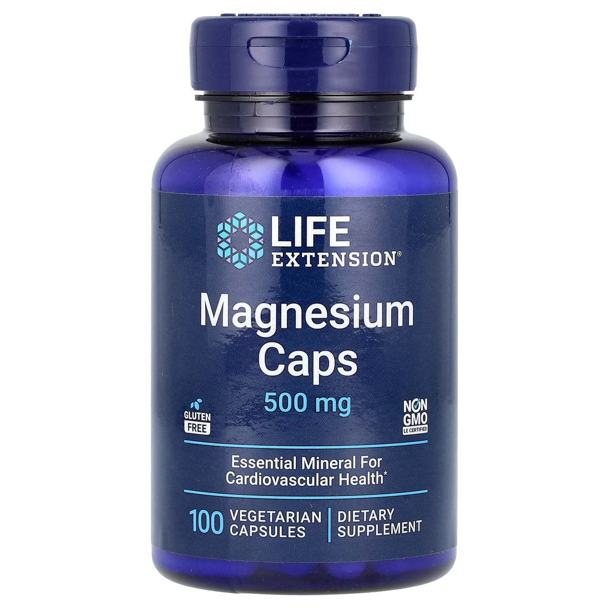Life Extension, كبسولات المغنيسيوم، 500 ملجم