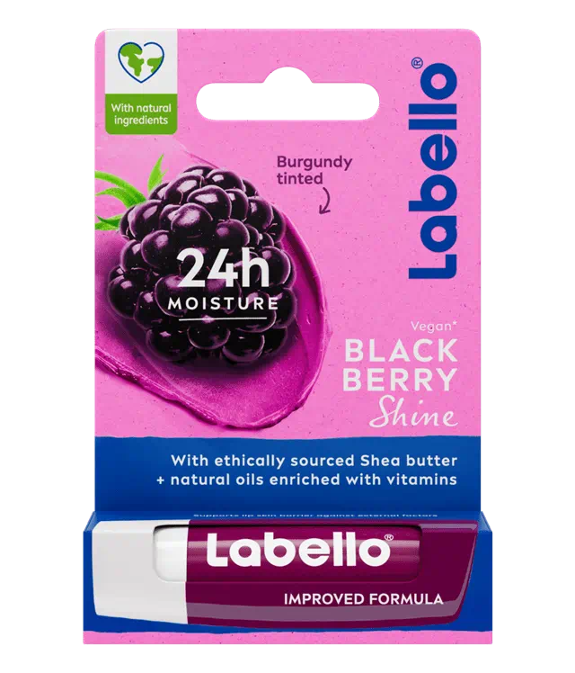 Labello, مرطب الشفاه بلاك بيري شاين، 4.8 جم