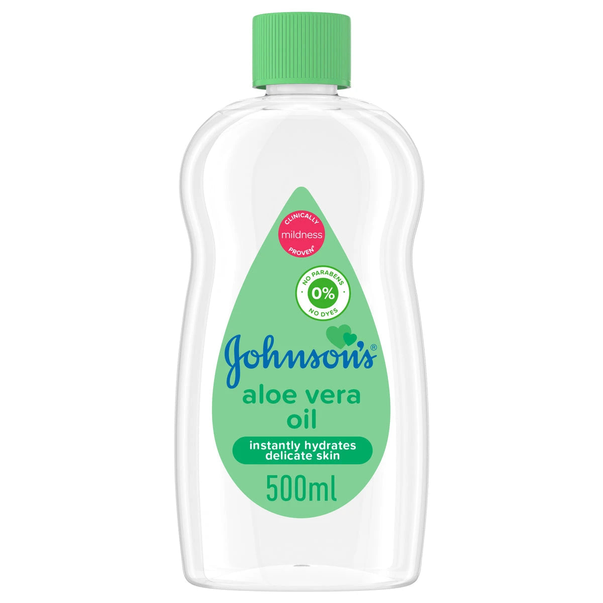 JH Baby, Oil with Aloe Vera, 500 ml