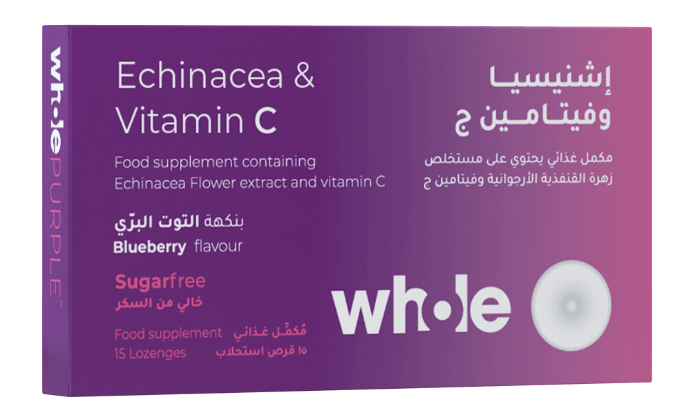 Whole, Purple Echinacea & Vit.c, 15 Lozenges