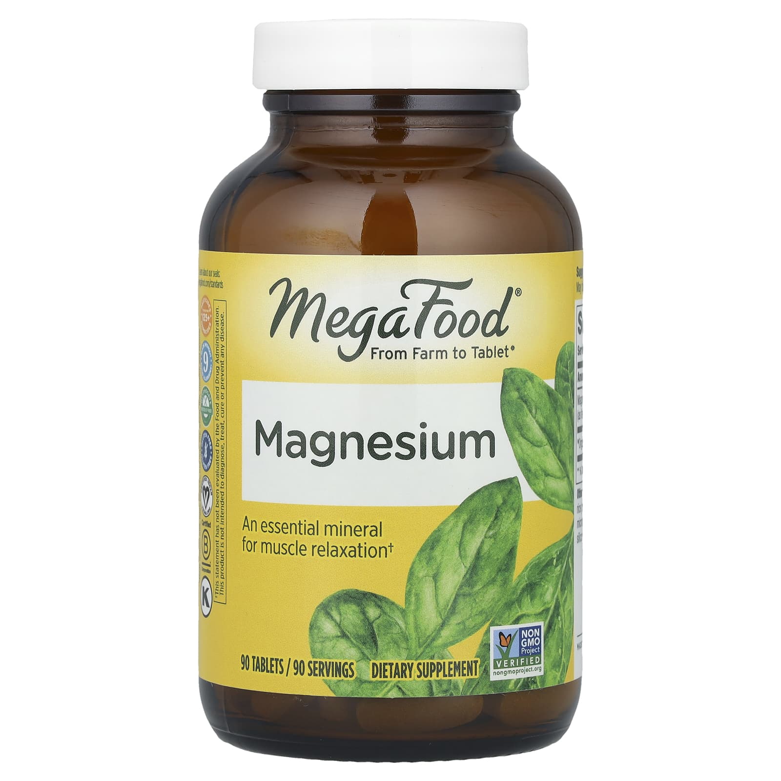MegaFood، ماغنيسيوم، 90 قرصًا