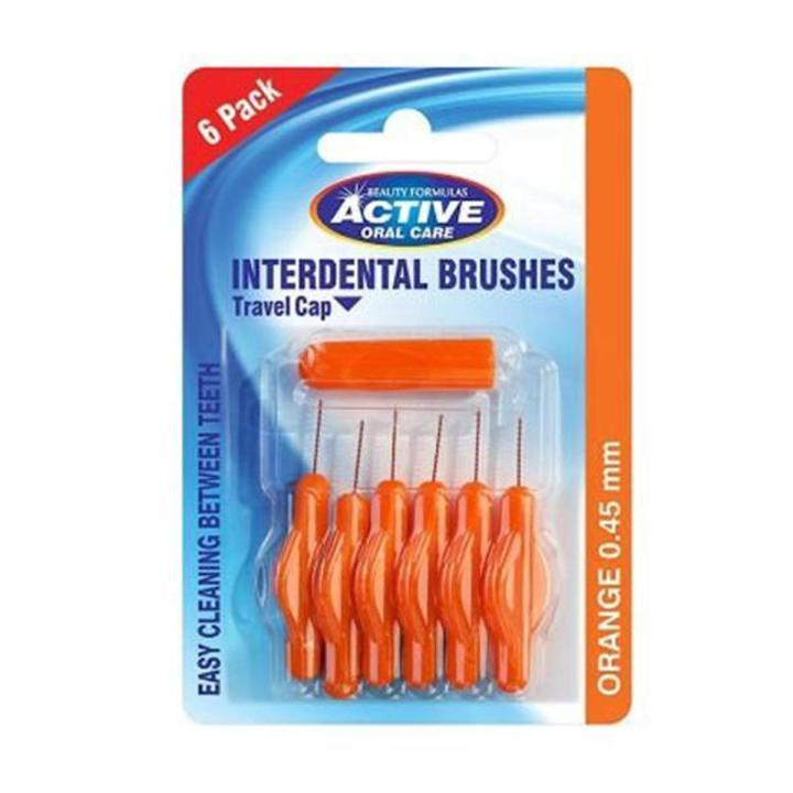 BF Active, Interdental Brushes 0.45MM Orange