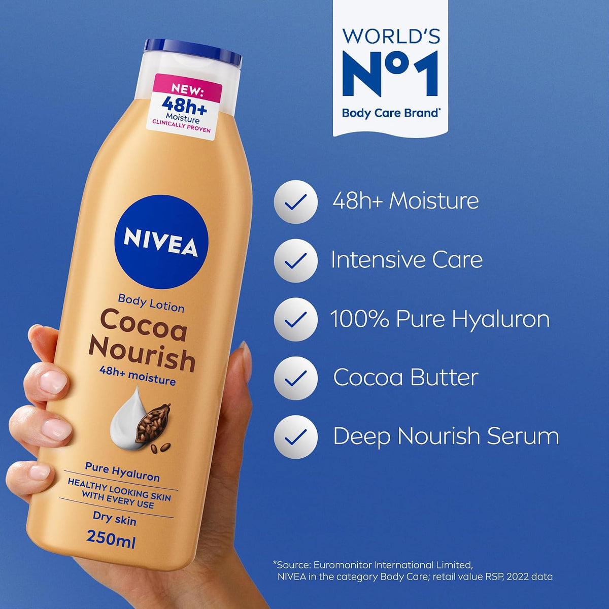 Nivea, Lotion Cocoa, 250 ml