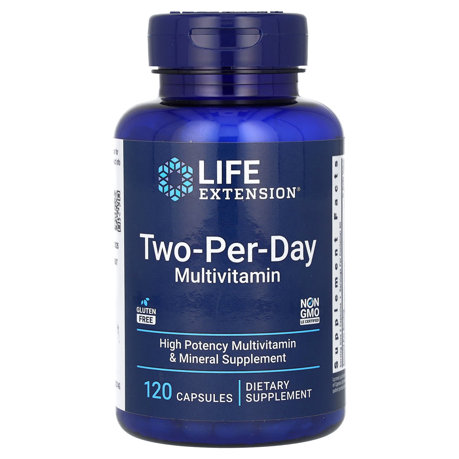Life Extension، تو-بير-داي ملتي فيتامين، 120 كبسولة