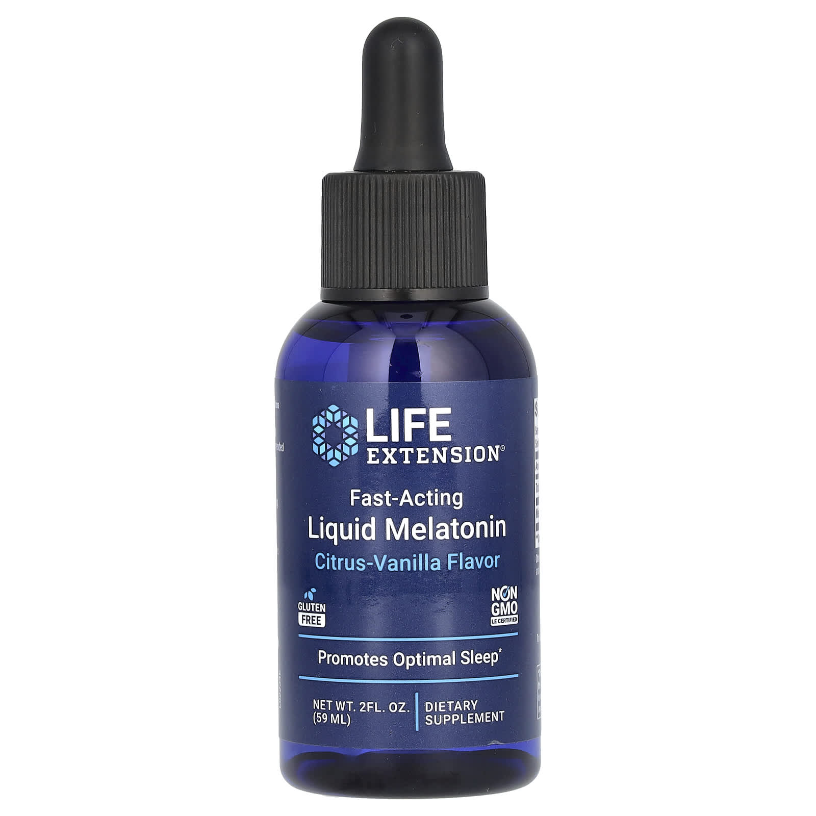 Life Extension, ميلاتونين سائل سريع المفعول، حمضيات-فانيليا، 3 ملجم، 2 أونصة سائلة (59 مل)