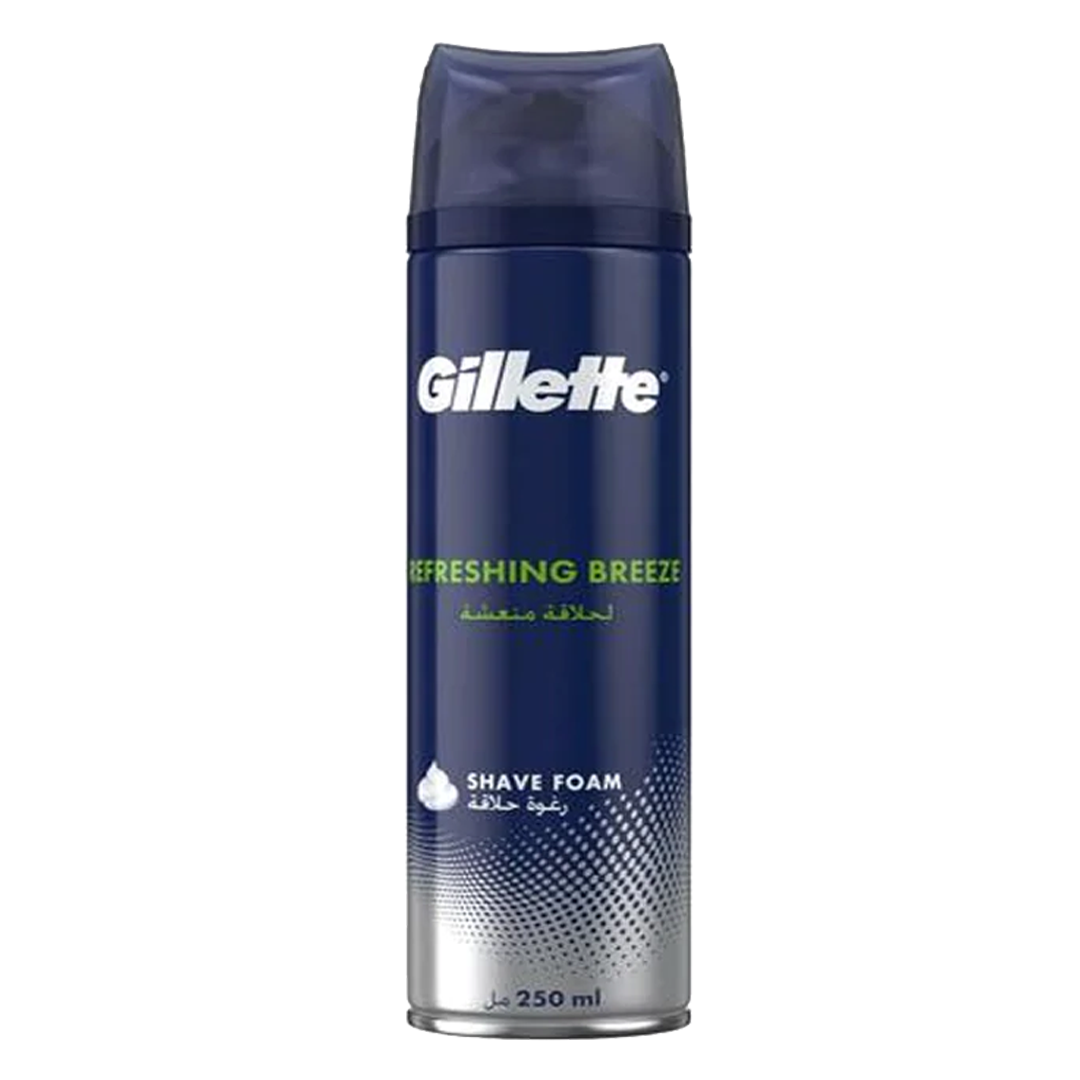 Gillette, رغوة حلاقة انتعاش النسيم، 250 مل