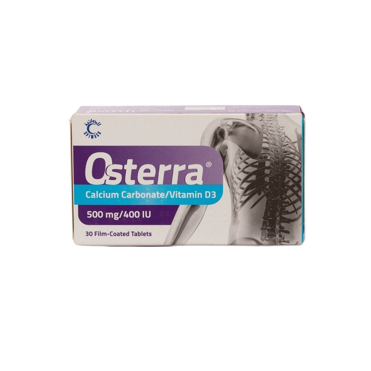 Osterra، 500 ملجم، 400 وحدة دولية، 30 قرصًا