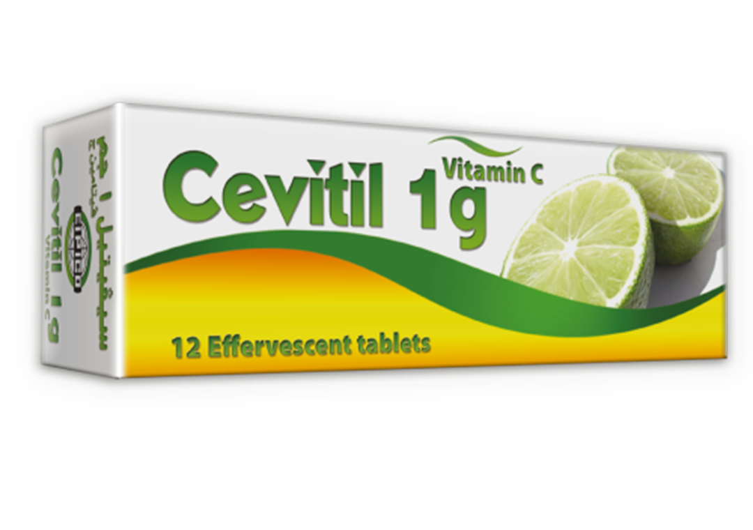 Cevitil, 12 قرص فوار، 1 جم