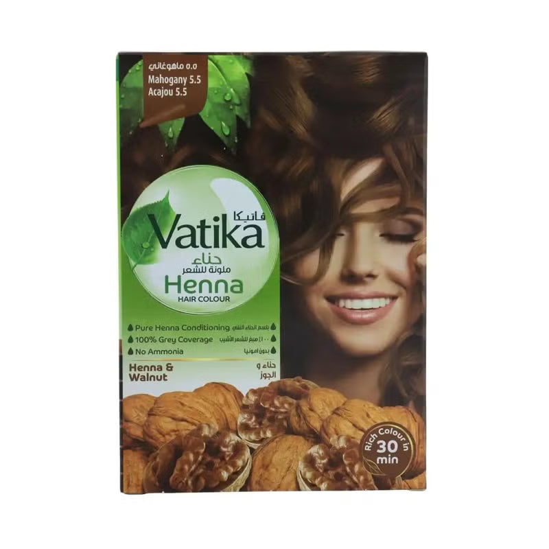Vatika, Henna Hair Color Henna & Walnut