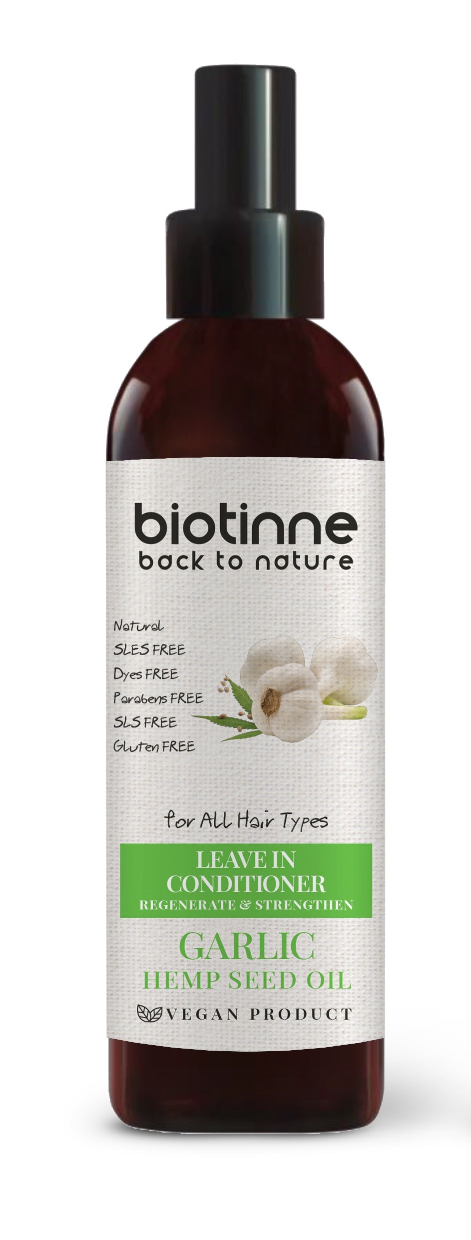 Biotinne, بخاخ بلسم الثوم لا يُشطف، 150 مل