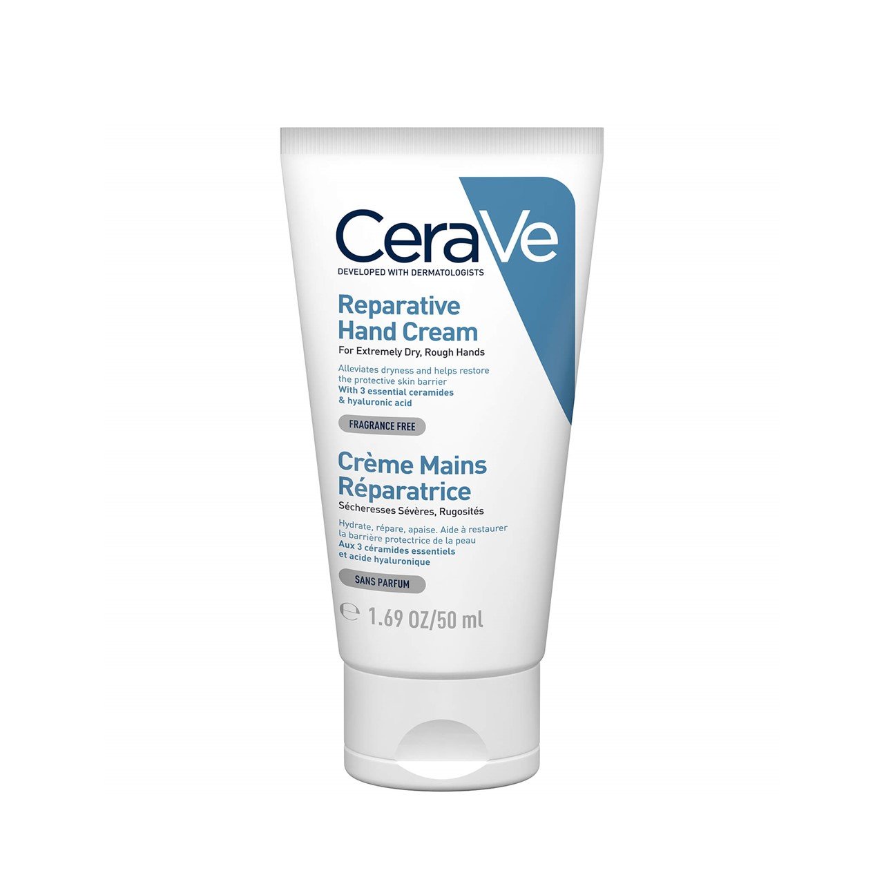 Cerave, كريم اليدين ملطف ومعالج، 50 مل