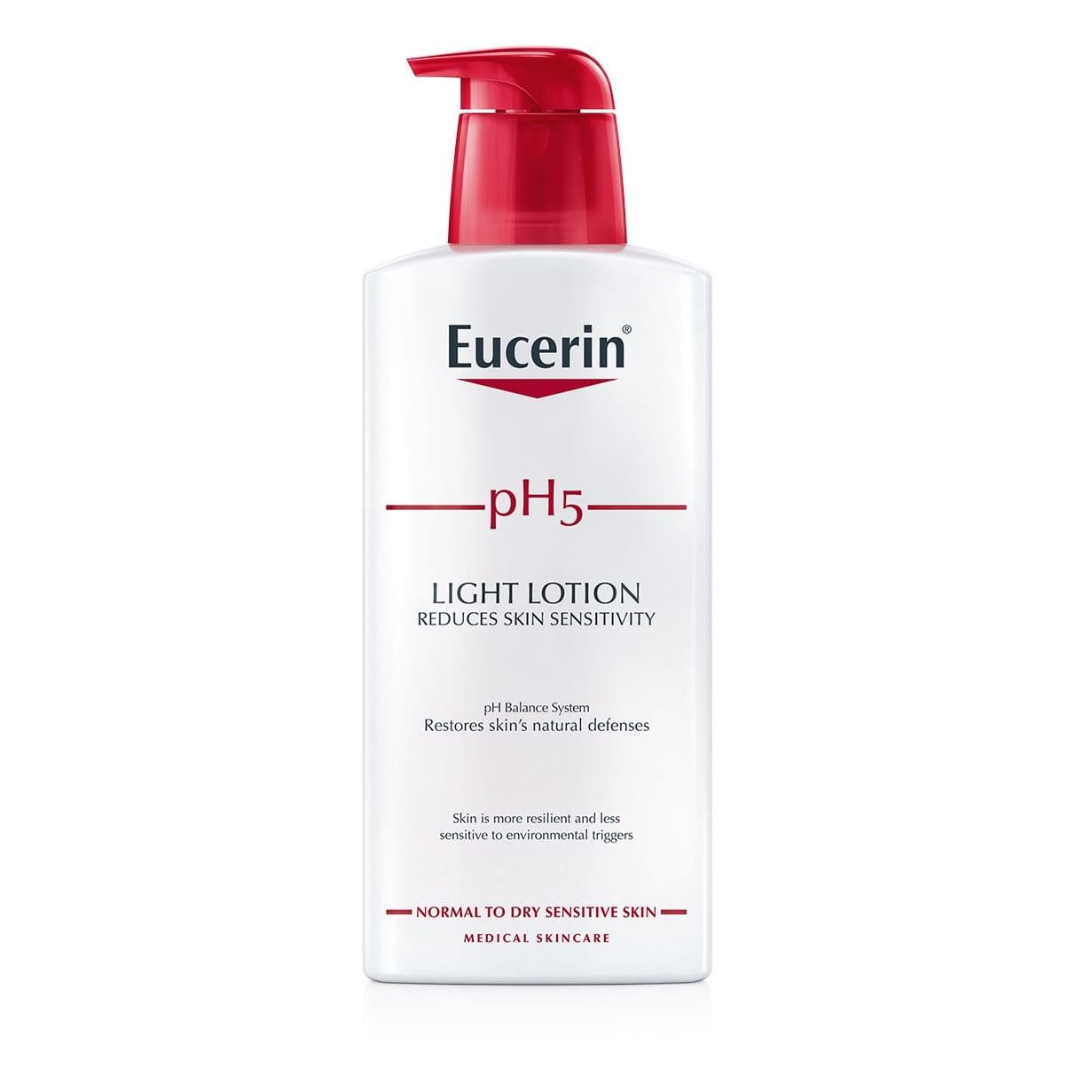 Eucerin، غسول الجسم الخفيف PH5، 400 مل
