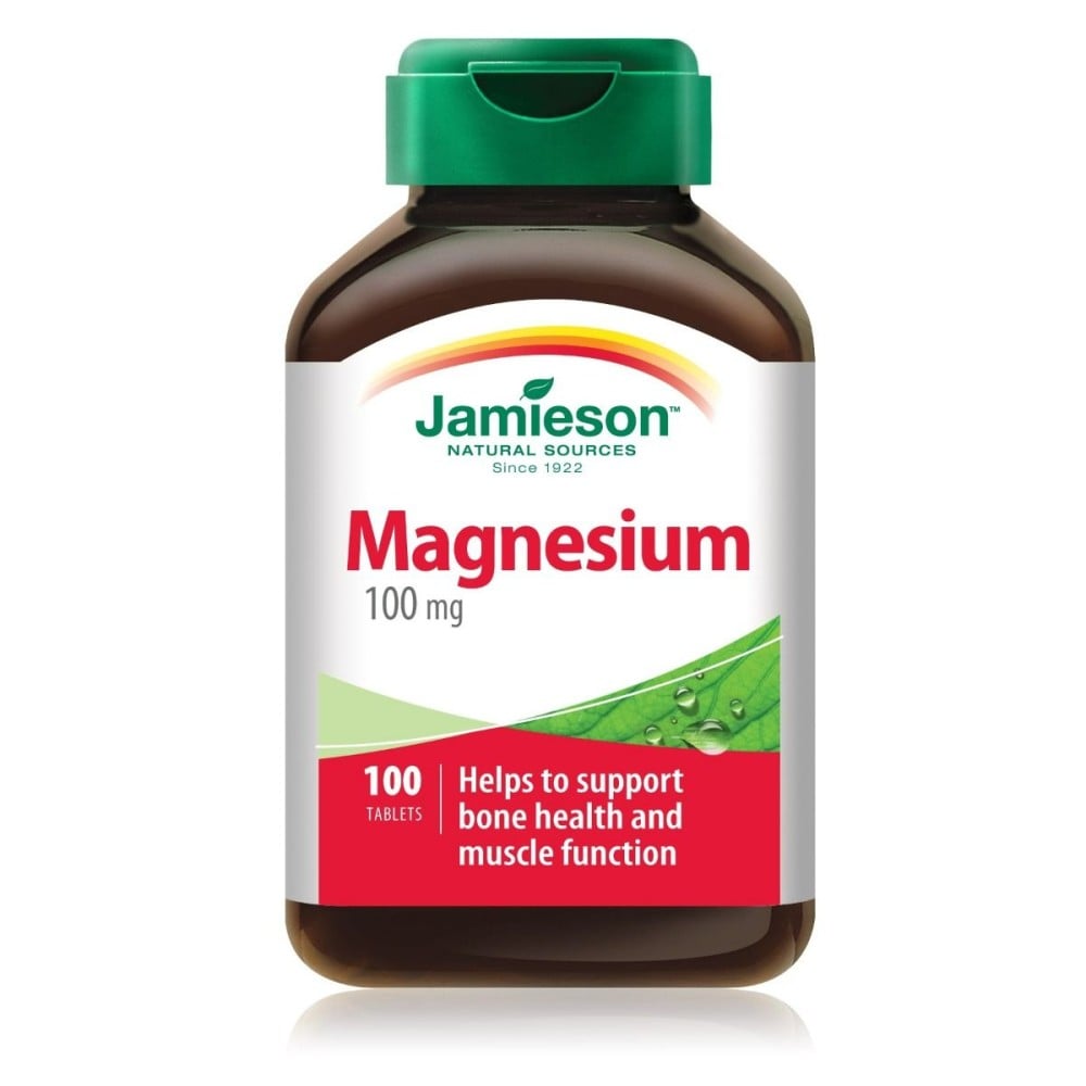 Jamieson, Magnesium, 100 mg, 100 Tablets