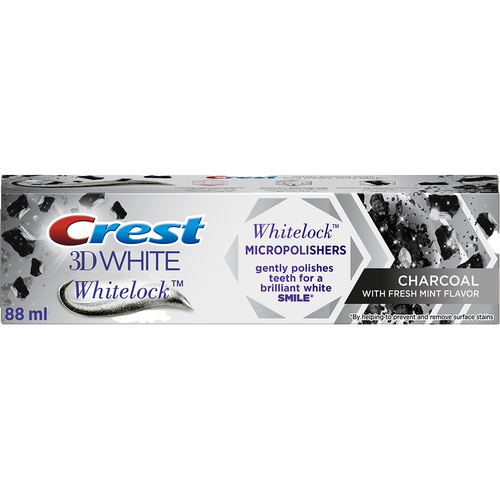 Crest, 3D White Whitelock Charcoal TP, 88 ml