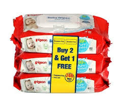 Pigeon, Wipes (2+1) Offer, 82 Count