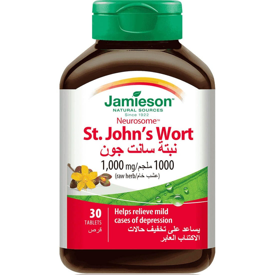 Jamieson, نبتة سانت جون، 1,000 ملغ، 30 قرصًا