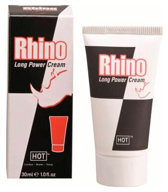Hot, Rhino Long Power Cream, 30 ml