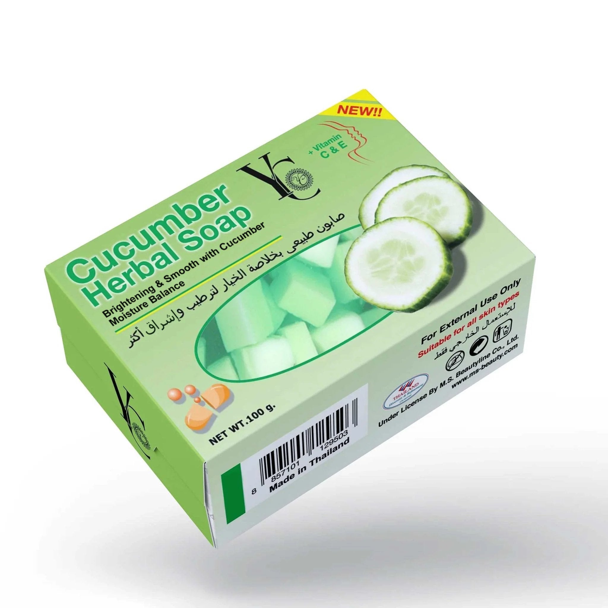 Yc, Cucumber Herbal Soap, 100 g