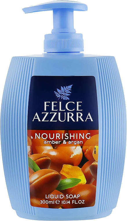 Felce Azzurra، صابون سائل بالعنبر وزيت الأركان، 300 مل
