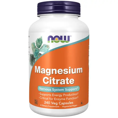 NOW Foods Magnesium Citrate - 240 Veg Capsules