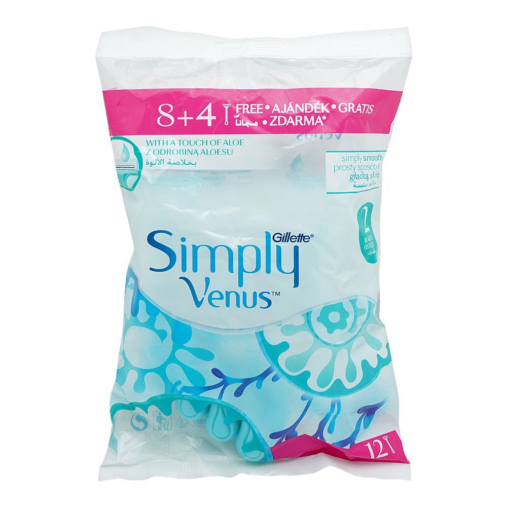 Gillette Venus, Simply II Green 8+, 4 قطع