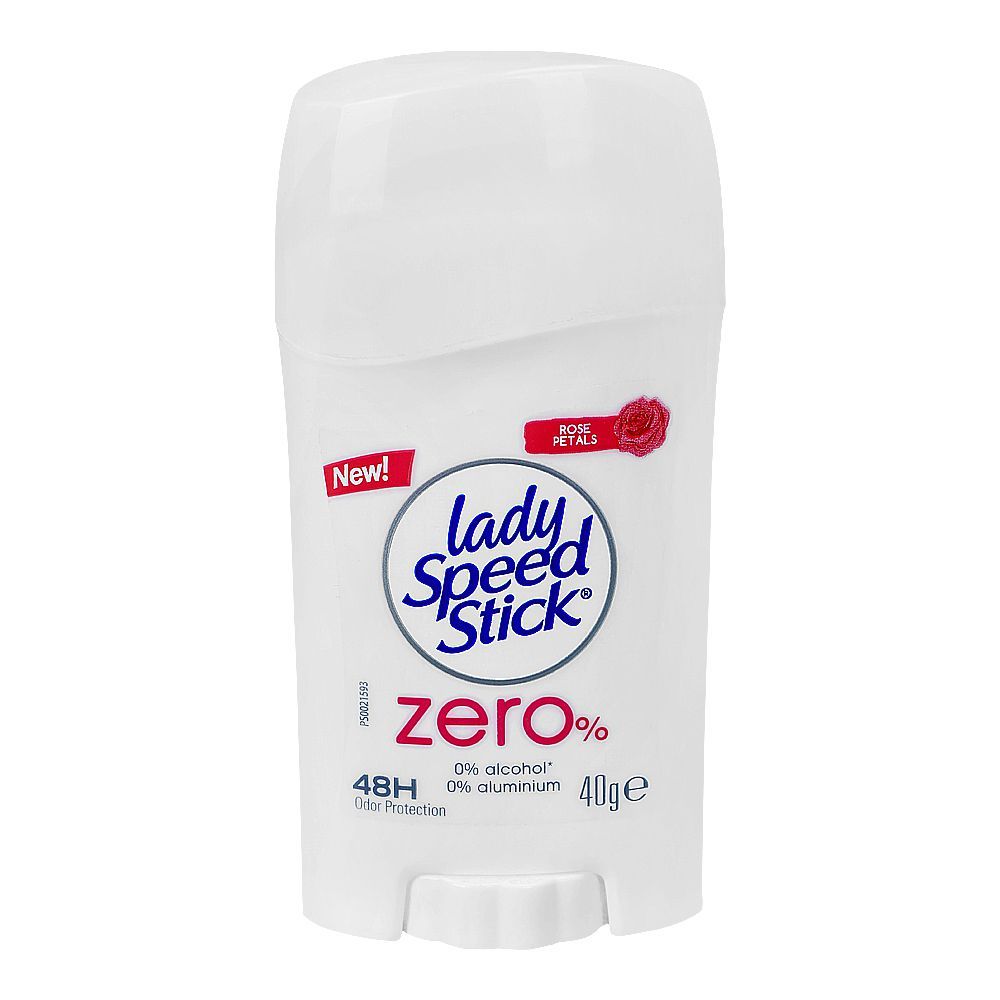 Lady Speed Stick، خالٍ من الألومنيوم، بتلات الورد، 40 جم