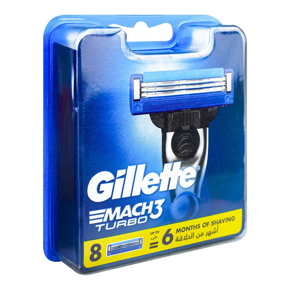Gillette, MACH3 Turbo 3D Rep.cartridge، 8 عبوات