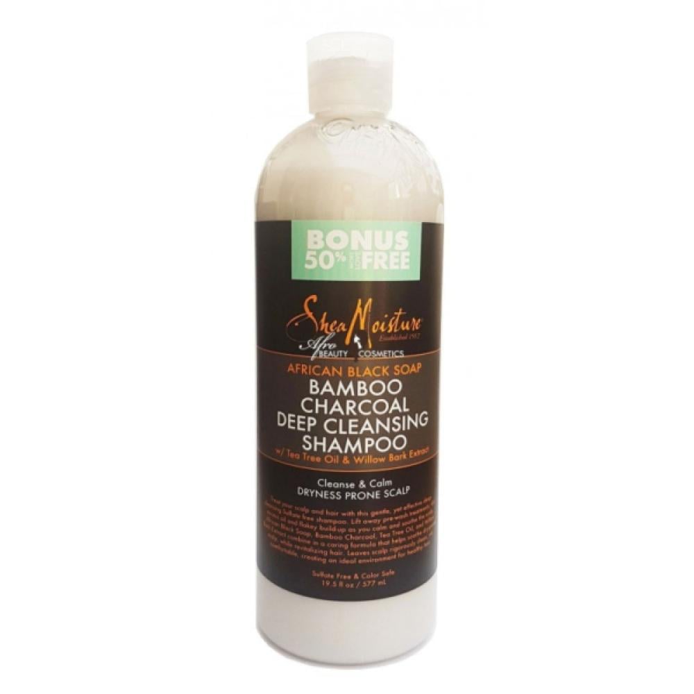 SheaMoisture, شامبو فحم الخيزران للتنظيف العميق، 577 مل