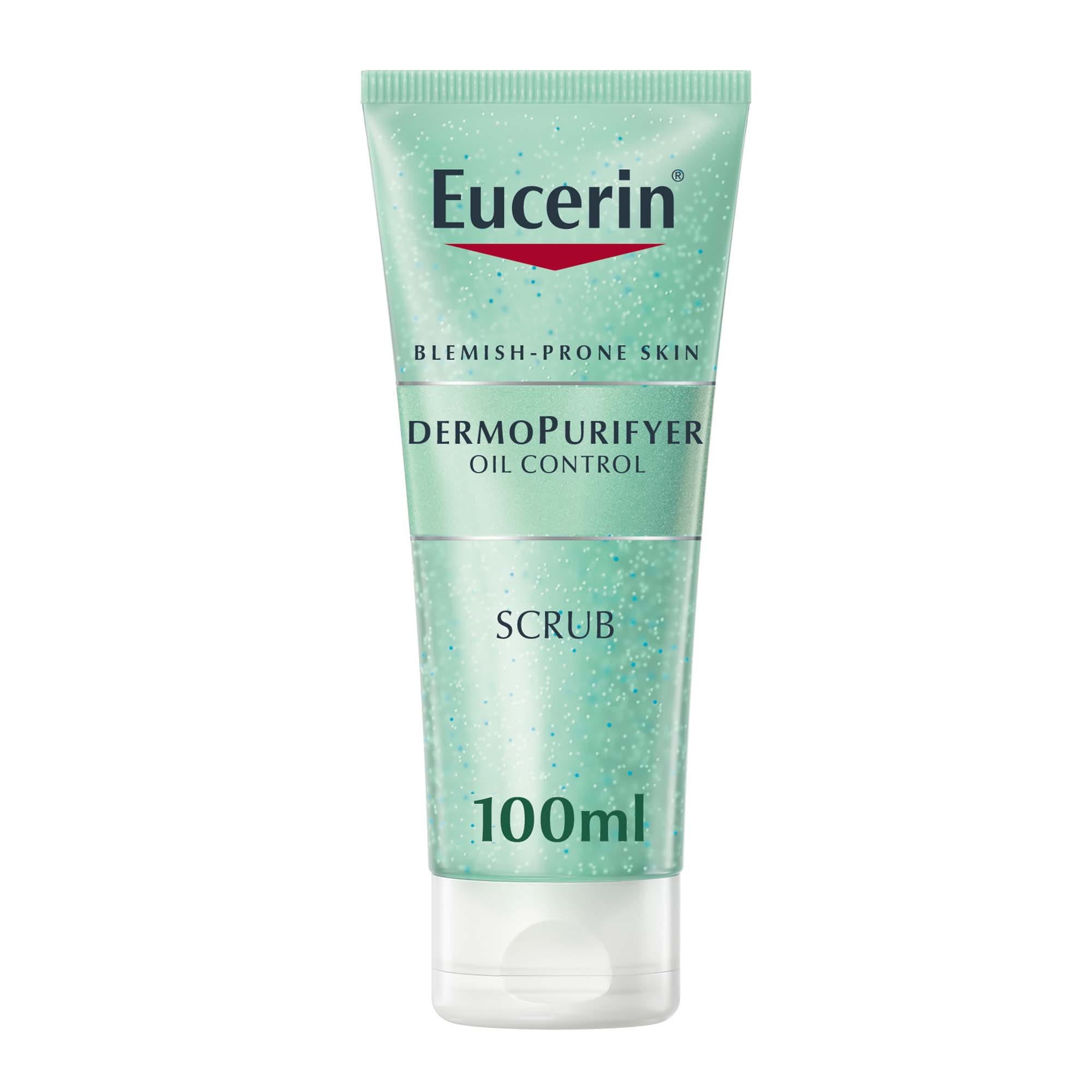 Eucerin، غسول مقشر للوجه ديرموبيوريفاير للتحكم بالزيوت، 100 مل