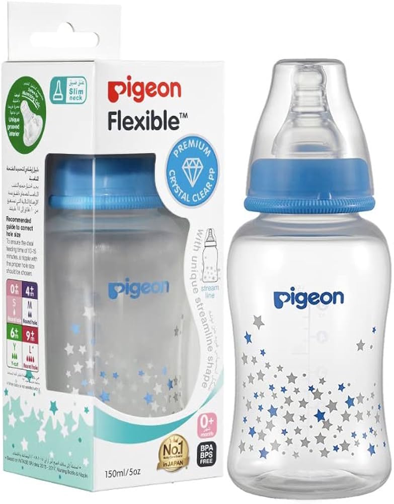 Pigeon، رضّاعة ستريم لاين مزينة، 150 مل