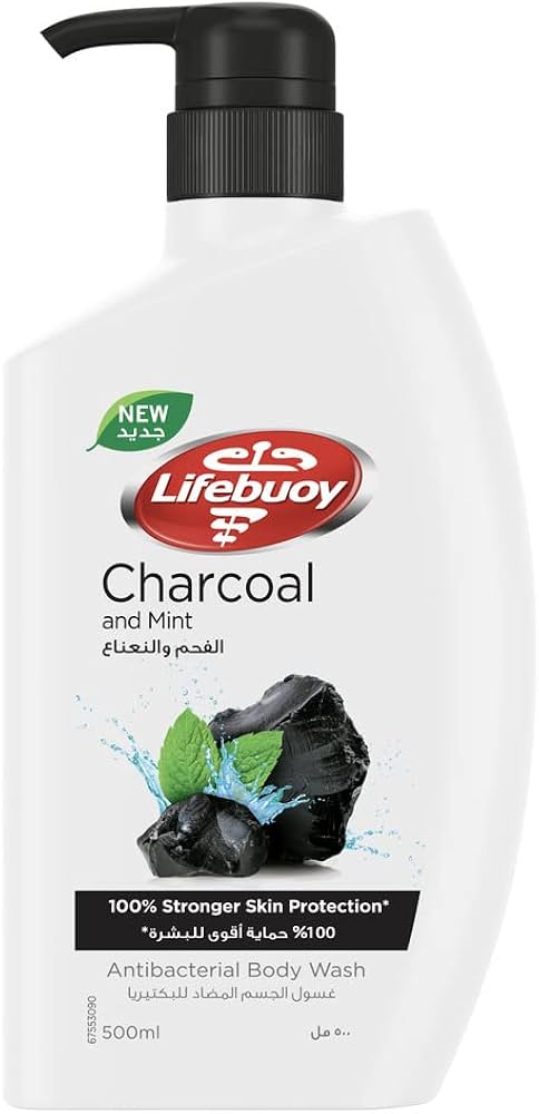 Lifebuoy, غسول جسم بالفحم، 500 مل