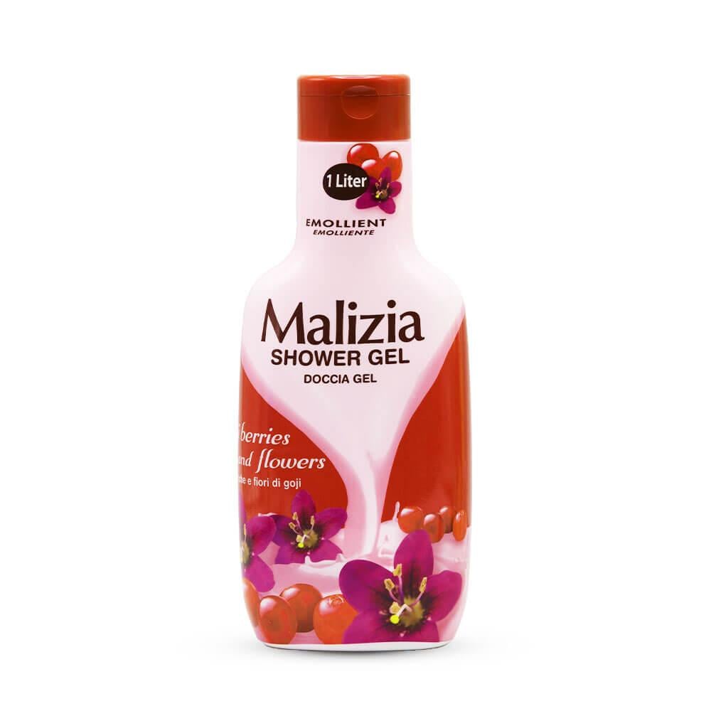 Malizia, جل استحمام التوت والزهور، 1000 مل