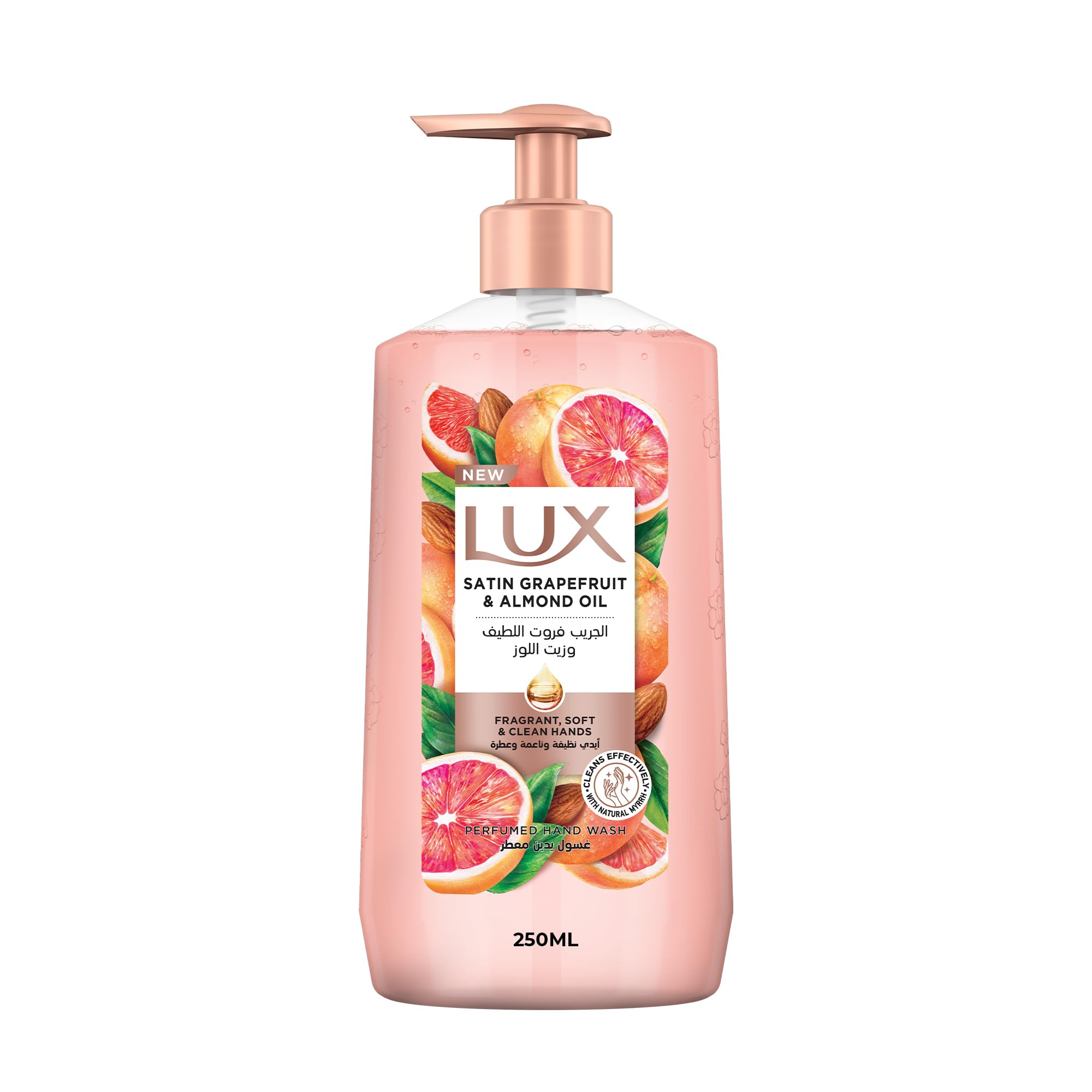 Lux, Hand W Satin Grapefruit & Almond Oil, 250 ml