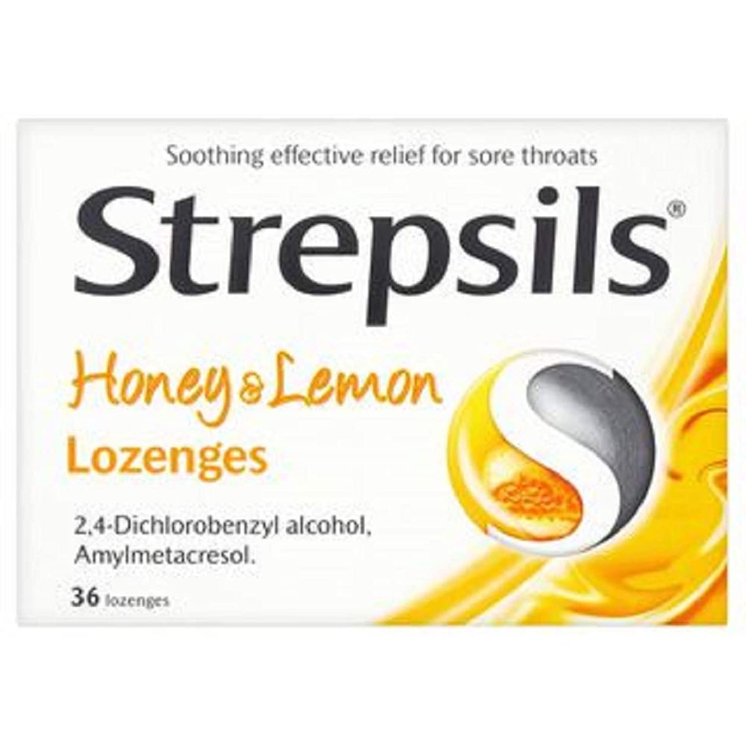 Strepsils, Honey & Lemon, 36 Lozenges