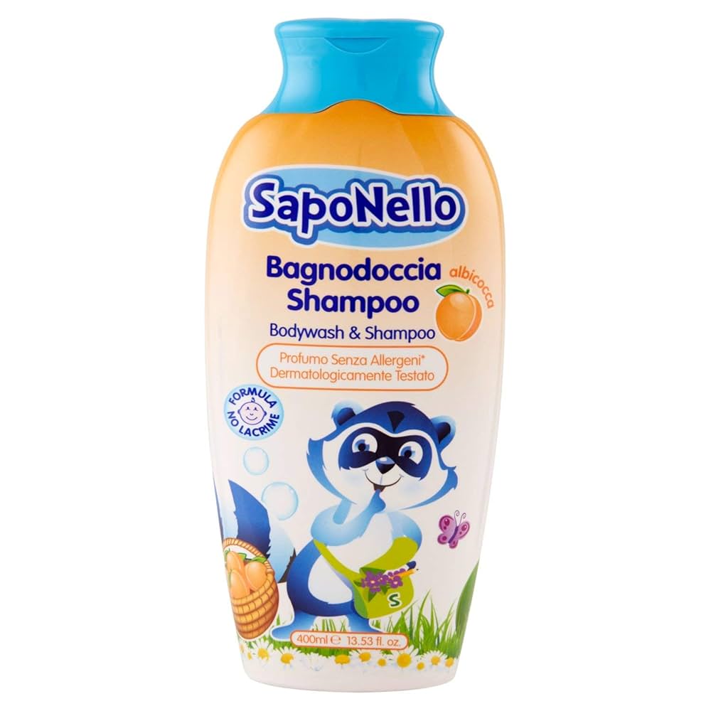 Saponello, Delicate Bodywash&shampoo Apricort, 400 ml