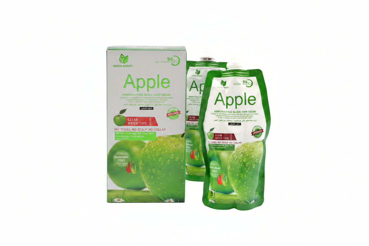 Saada, Beauty Apple Black Hair Cream, 500 ml+500 ml