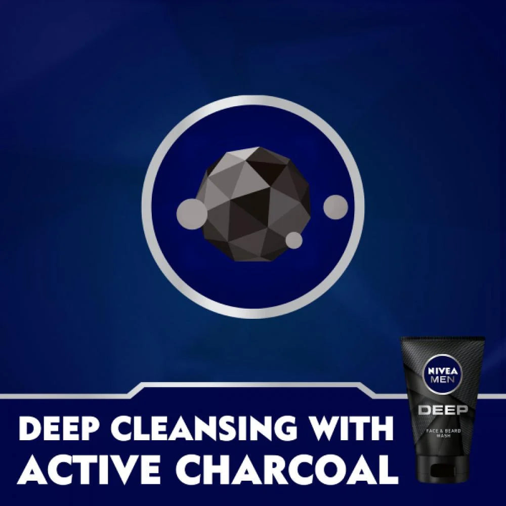 Nivea MEN, Deep Face Wash, 100 ml