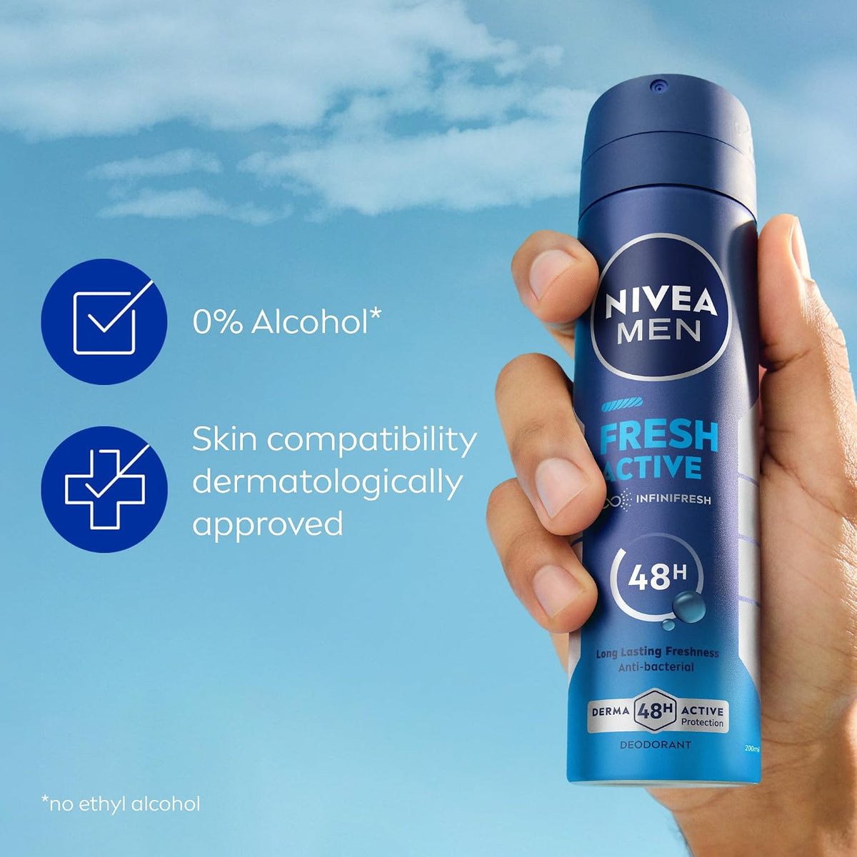 Nivea MEN, Fresh Active Spray, 200 ml