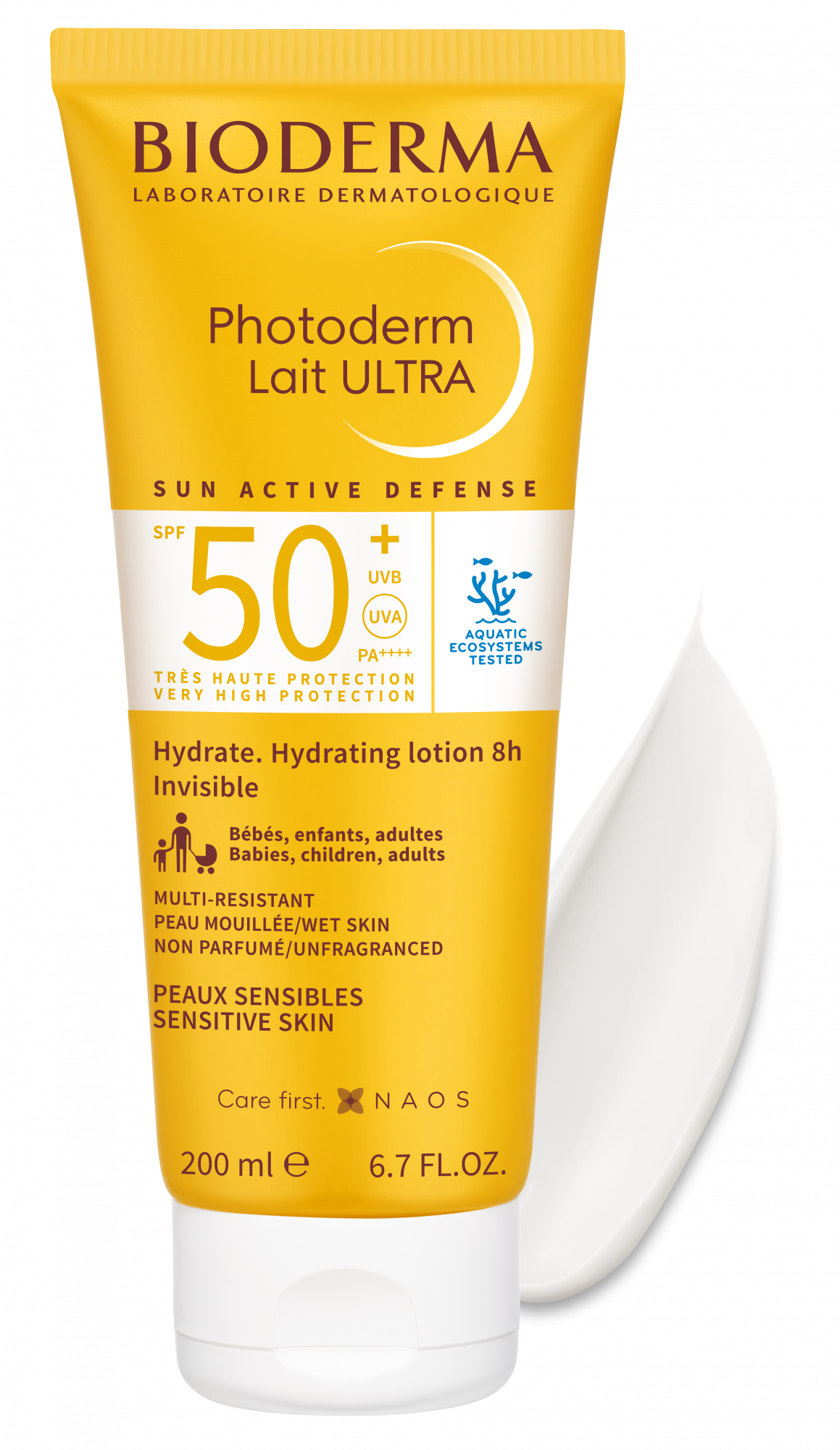 Bioderma, Photoderm Lait Ultra + Moist. لوشن، SPF 50، 200 مل