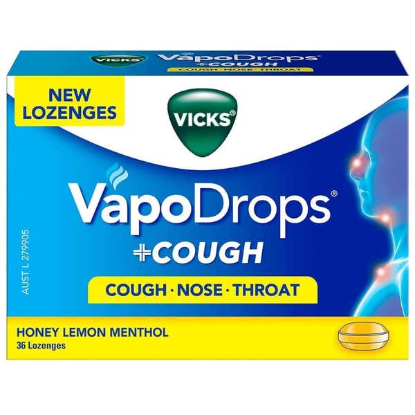 Vicks, Vapodrops 36 Honey Lemon (Box)