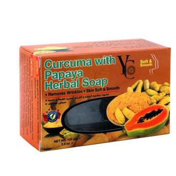 Yc, Papaya with Curcuma Herbal Soap, 100 g