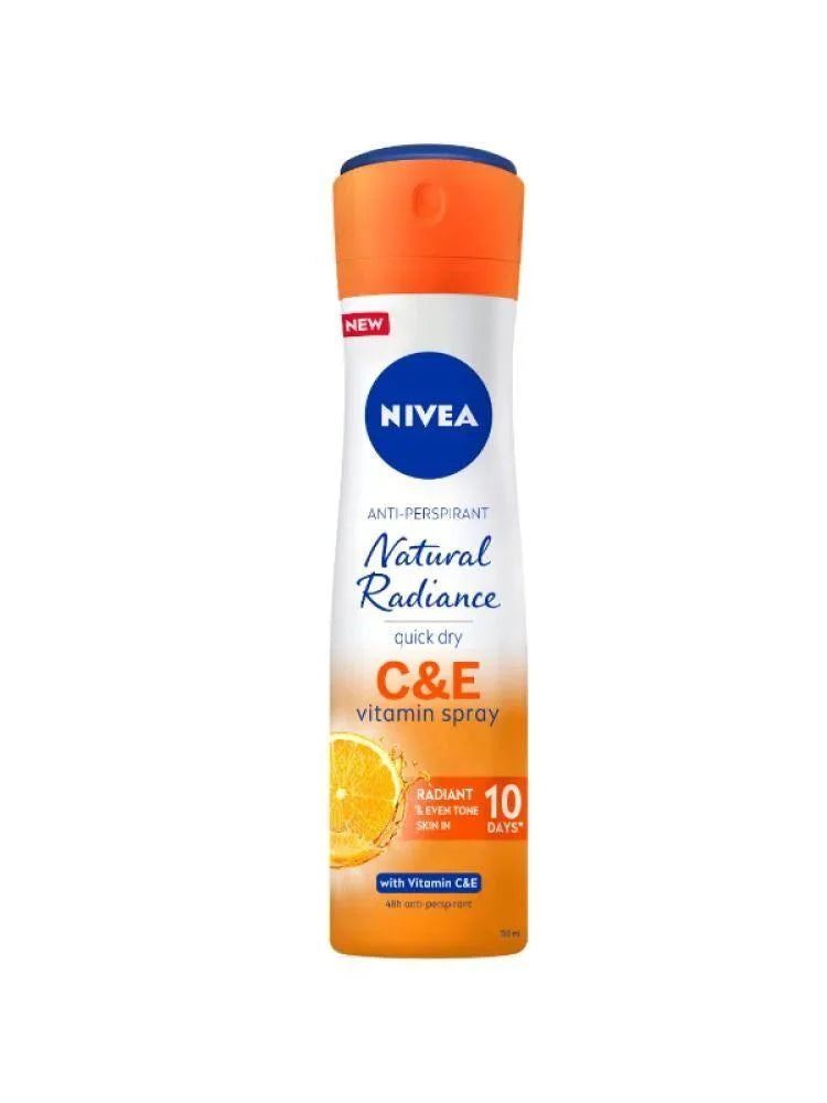 Nivea, Natural Radiance Quick Dry Vitamin C&e Spray, 150 ml