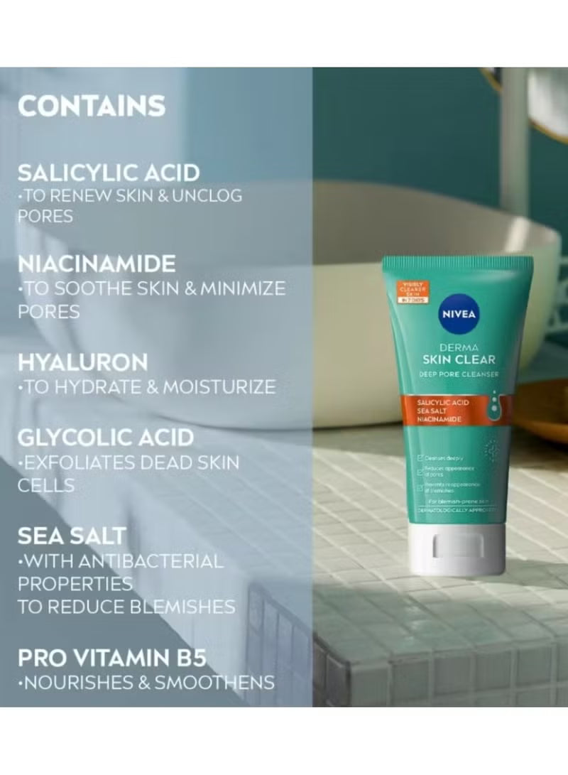 Nivea, Clear Up Deep Pore Cleanser, 50 ml