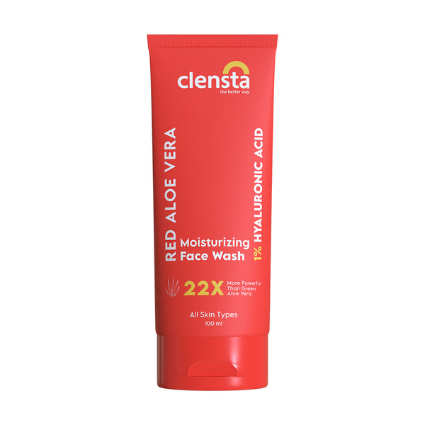 Clensta، غسول الوجه بخلاصة الألوفيرا الحمراء، 100 مل