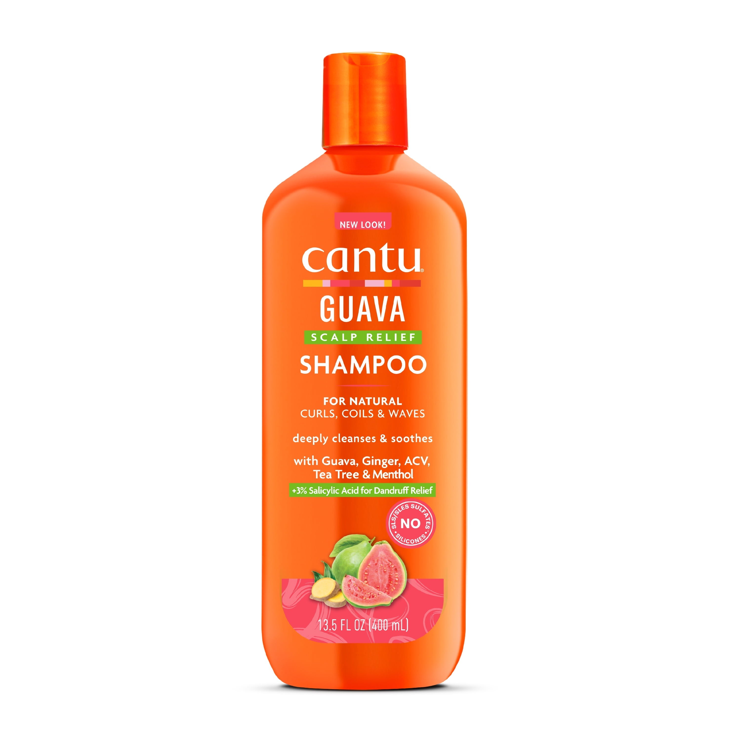 Cantu, شامبو جوافة وزنجبيل لمقاومة القشرة، 400 مل
