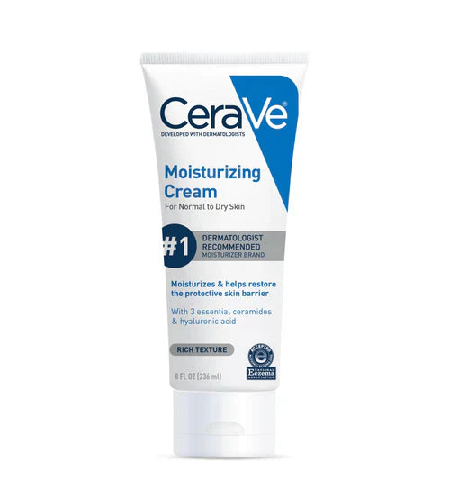 Cerave، كريم مرطب للبشرة العادية إلى الجافة، 236 مل